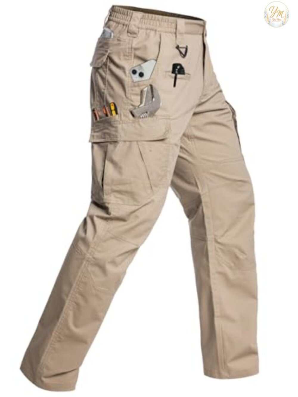 Stretch Ripstop Cargo Work Pants Tactical Utility Hiking with 12 Pockets